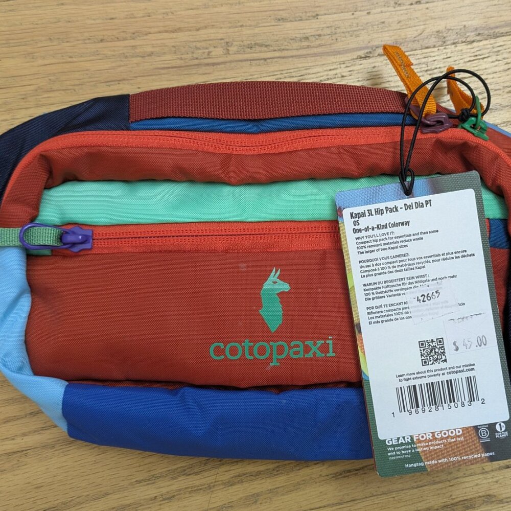 Cotopaxi Kapal 3L Hip Pack - Del Dia PT (new) - Picture 3 of 5